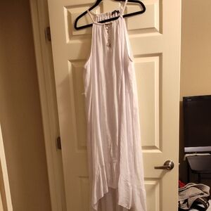 Mlle Gabrielle White High Low Dress